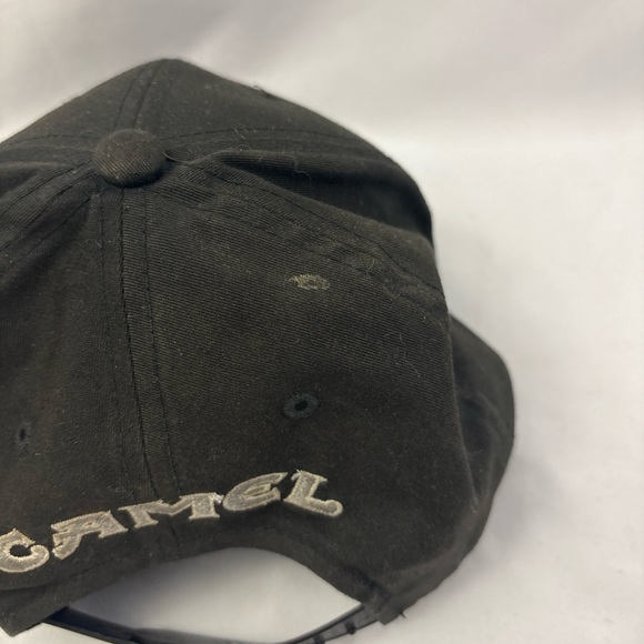 VINTAGE Camel Cigarettes Hat Mens OS Black White Joe Camel Snapback Cap 90s Hat - Picture 6 of 10